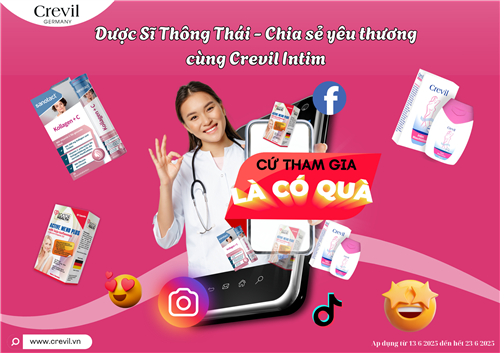 🎉 MINIGAME: DƯỢC SĨ THÔNG THÁI – CHIA SẺ YÊU THƯƠNG CÙNG CREVIL INTIM 🎉